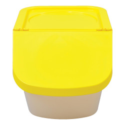 Couvercle jaune pour conteneur 40L L2G - Circulation d'air pour pâtons