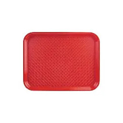 Plateau ABS 600 x 400 mm rouge pour service