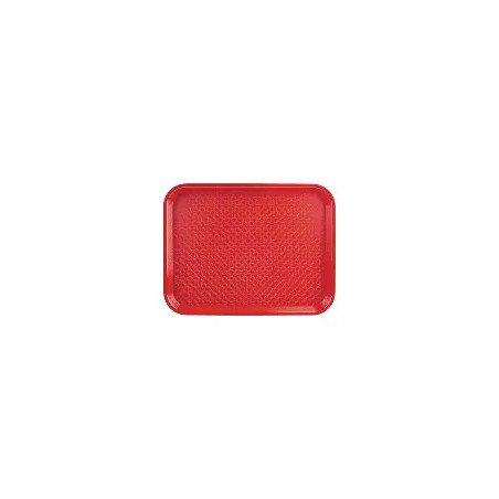 Plateau ABS 600 x 400 mm rouge pour service