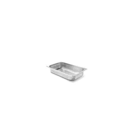 Bac GN 1/1 perforé inox h100 mm – capacité env. 14 L