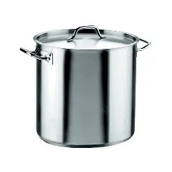 Marmite inox Ø 40 cm hauteur 40 cm avec couvercle – env. 50 L