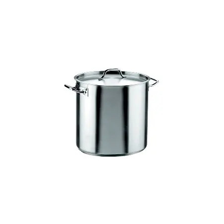 Marmite inox Ø 40 cm hauteur 40 cm avec couvercle – env. 50 L