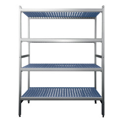 Rayonnage aluminium modulaire 5 niveaux - Stockage professionnel L2G