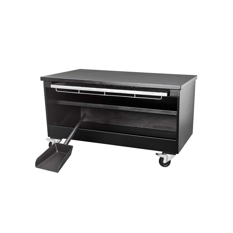 Soubassement BBQ DIAMOND sur roues - Rangement charbon intégré