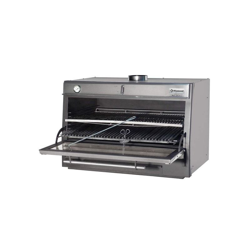 Four-BBQ à charbon DIAMOND - Four professionnel inox 150 kg/h