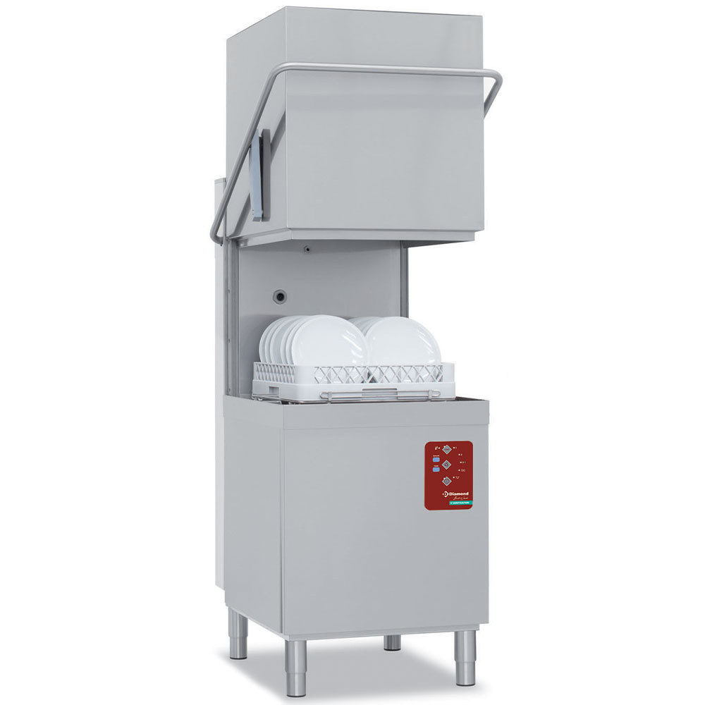 Lave-vaisselle à capot DIAMOND Full Hygiene - Panier 500x500 mm