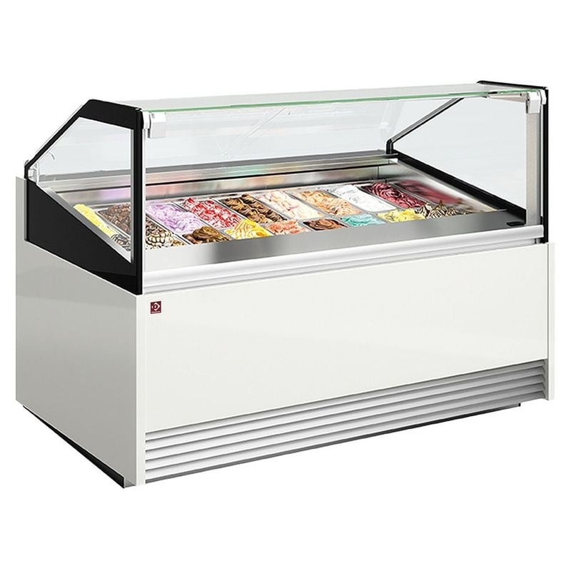 Comptoir à glace DIAMOND 24 bacs inox - Professionnel -18°C