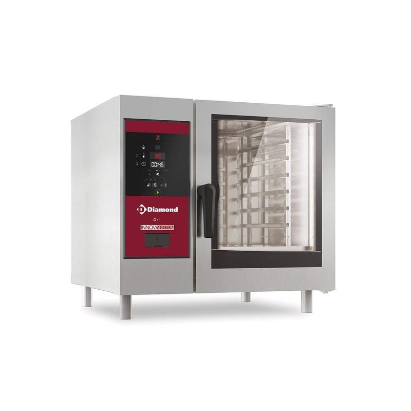 Four professionnel vapeur directe convection DIAMOND - 6x GN 1/1
