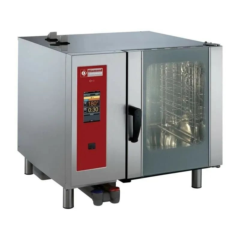 Four professionnel vapeur directe convection DIAMOND - 6x GN 1/1