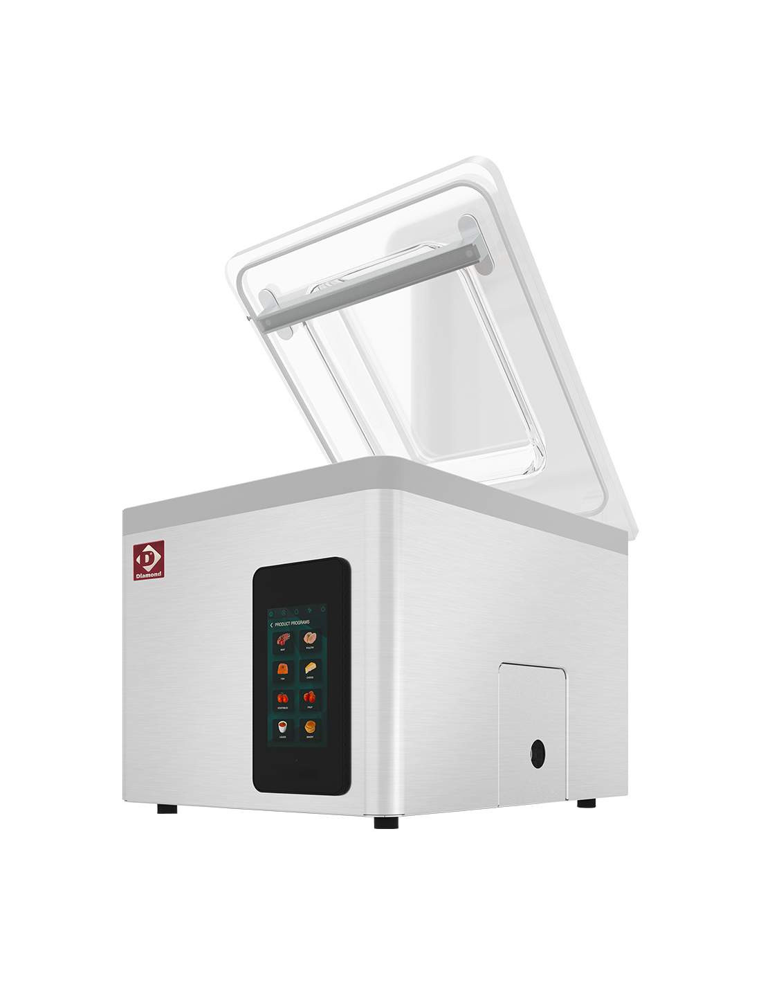 Machine sous vide DIAMOND - Cuve inox 370x350x150 mm - Écran tactile