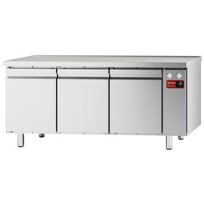 Table frigorifique DIAMOND 3 portes GN 1/1 ventilée - Sans groupe
