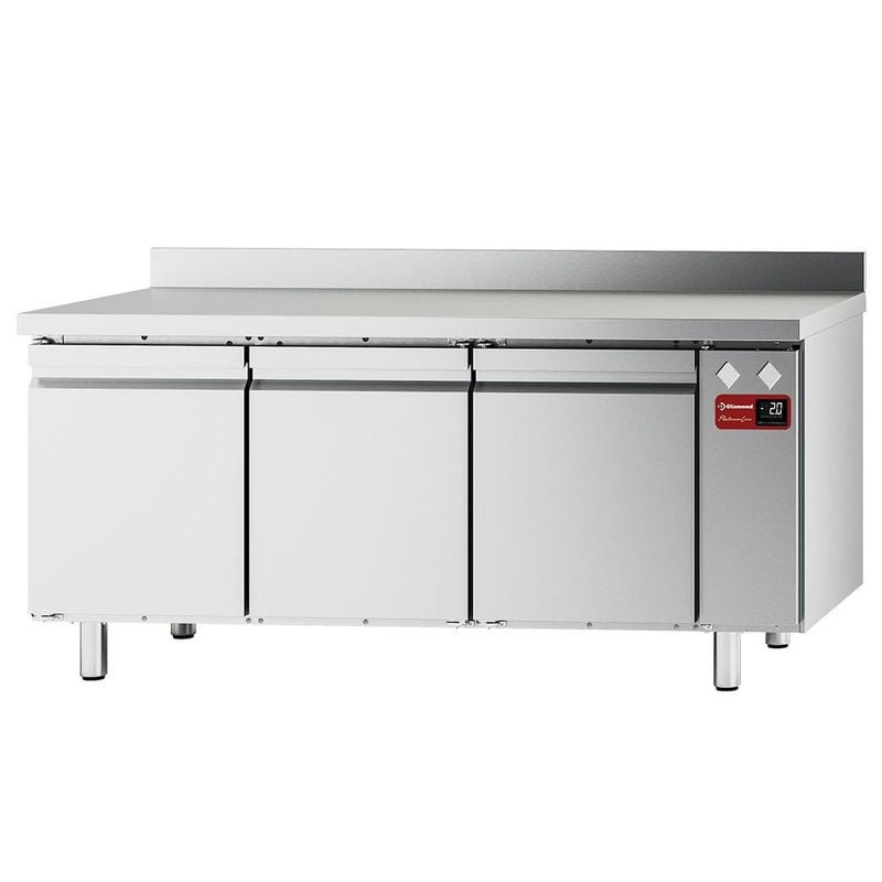 Table frigorifique murale DIAMOND 3 portes GN 1/1 - 405L ventilée