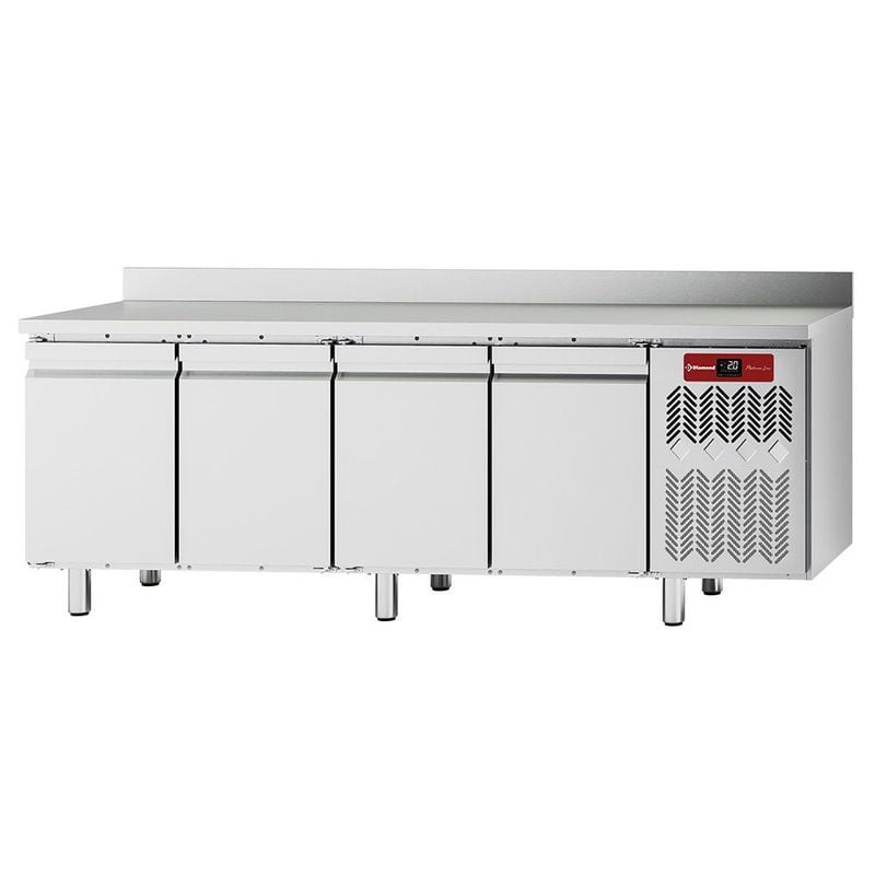 Table réfrigérée murale DIAMOND 4 portes GN 1/1 - 550 litres ventilée