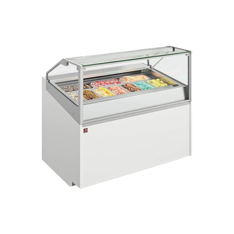 Comptoir réfrigéré DIAMOND 10 bacs inox - Professionnel et compact