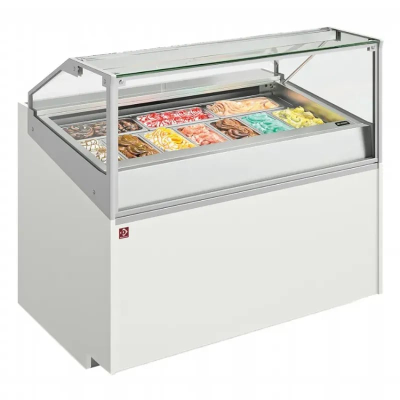 Comptoir à glace DIAMOND 13 bacs inox - Conservation optimale -18°C