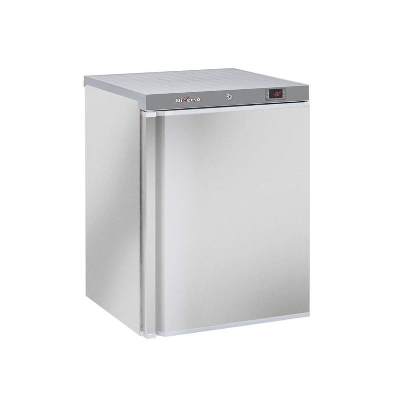 Frigo ventilé DIVERSO 200 litres acier inox - Classe énergétique A