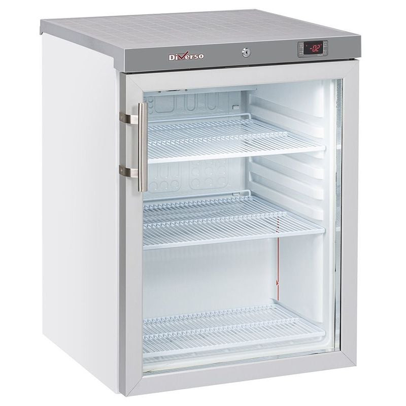 Frigo ventilé DIVERSO 200L - Porte vitrée professionnelle | Classe A