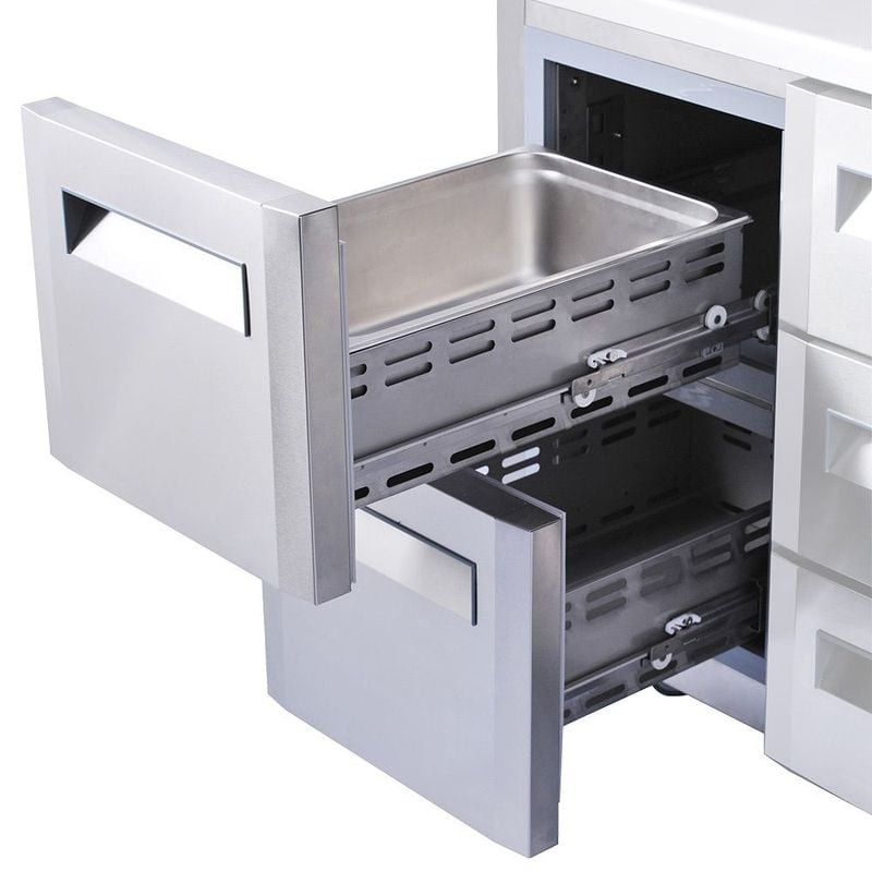 Kit bloc 2 tiroirs Diverso - Rangement CHR en acier inoxydable