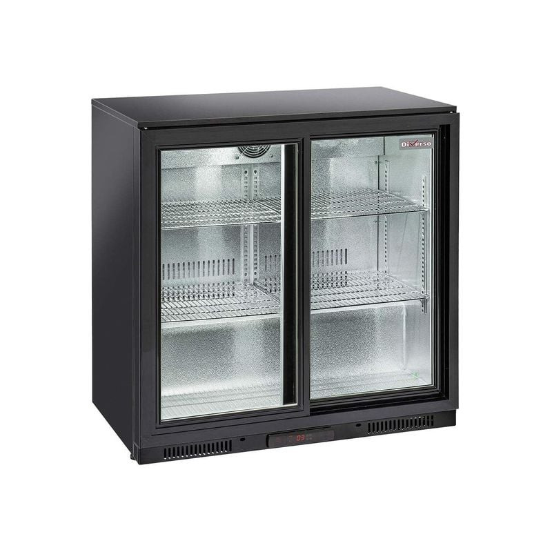 Refroidisseur de bouteilles DIVERSO - 2 portes vitrées coulissantes