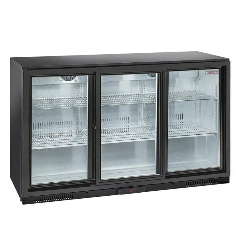 Refroidisseur DIVERSO 3 portes vitrées - Arrière-bar ventilé 320L