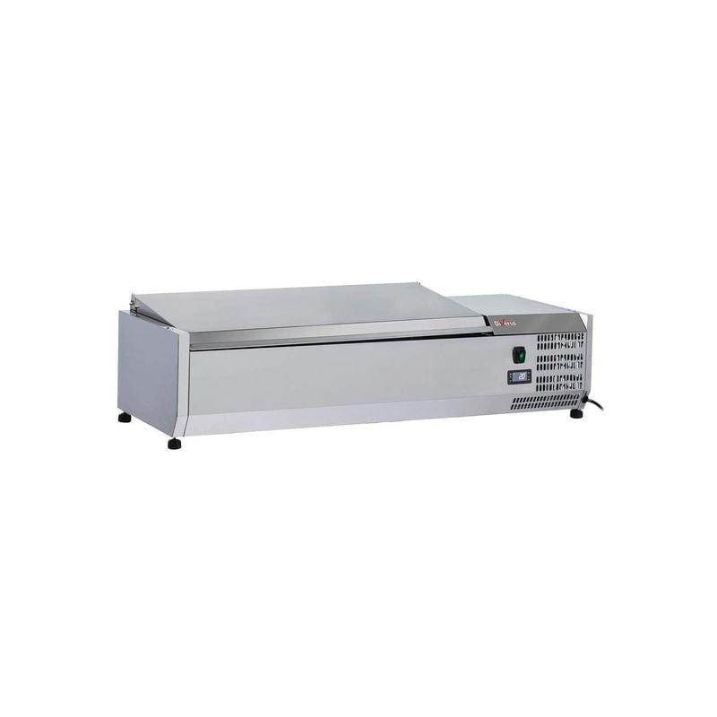 Structure réfrigérée DIVERSO 4 bacs GN avec couvercle inox