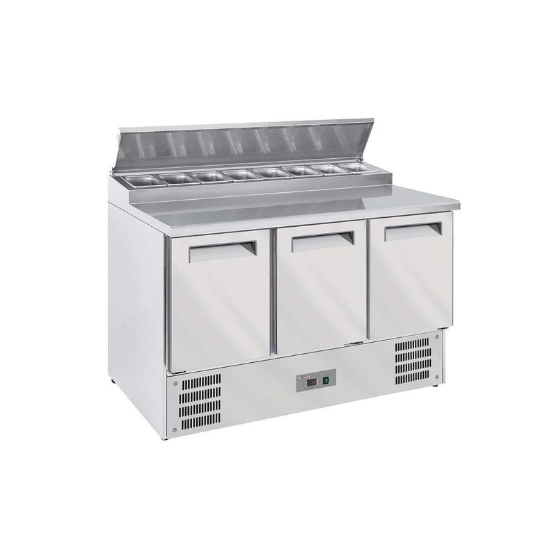 Table frigorifique 3 portes DIVERSO avec saladette réfrigérée