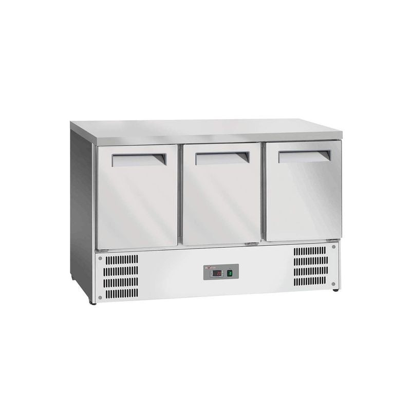 Table réfrigérée DIVERSO 3 portes GN 1/1 - Professionnelle en inox