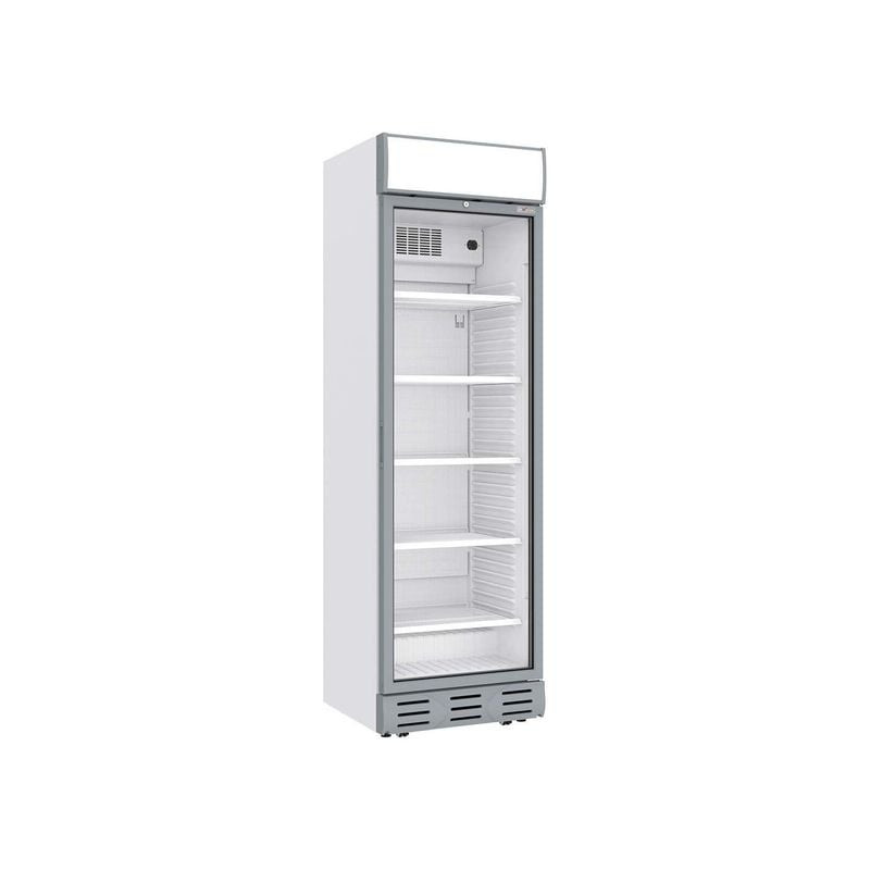 Vitrine ventilée positive 382L DIVERSO - Caisson lumineux blanc