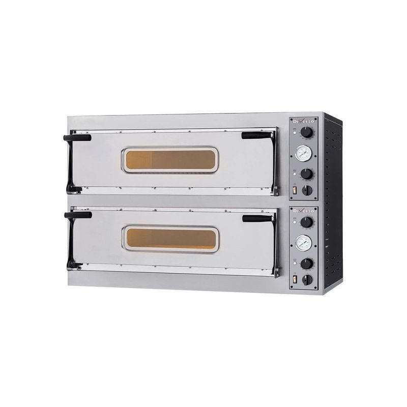 Four à pizza DIVERSO 2 chambres - Cuisson de 4 pizzas 350mm