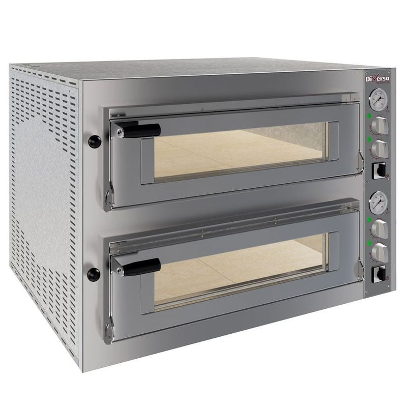 Four DIVERSO 2 chambres pour pizzas - Cuisson professionnelle 8 pizzas
