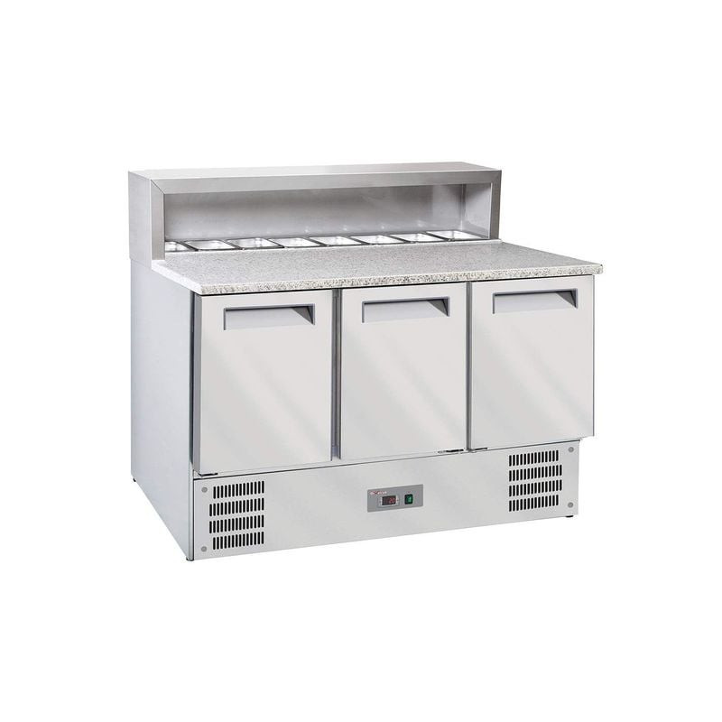 Table frigorifique pizza 3 portes DIVERSO - Structure réfrigérée GN1/1
