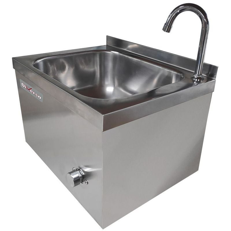 Lave-mains DIVERSO WR-LV43-PT - Mural en acier inoxydable AISI 304