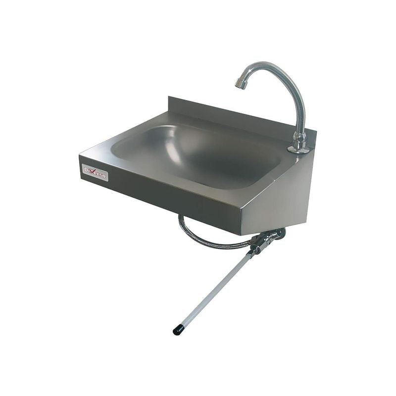 Lave-mains mural DIVERSO - Robinet à col de cygne pour eau froide