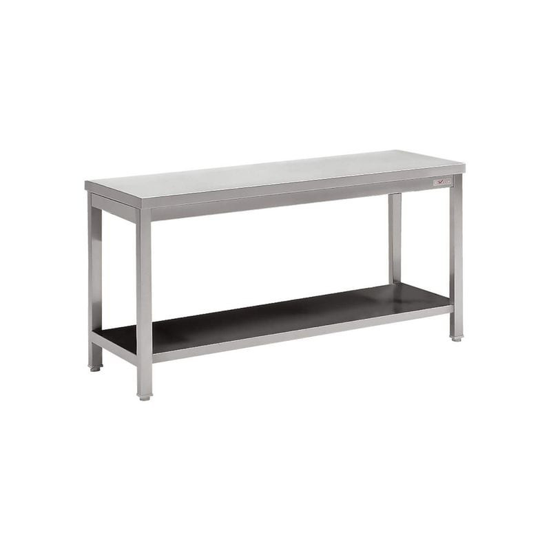 Table professionnelle ECO DIVERSO avec tablette inférieure renforcée