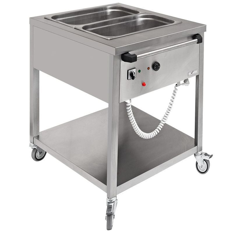 Bain-marie mobile DIVERSO 2x GN1/1 - Professionnel électrique mobile