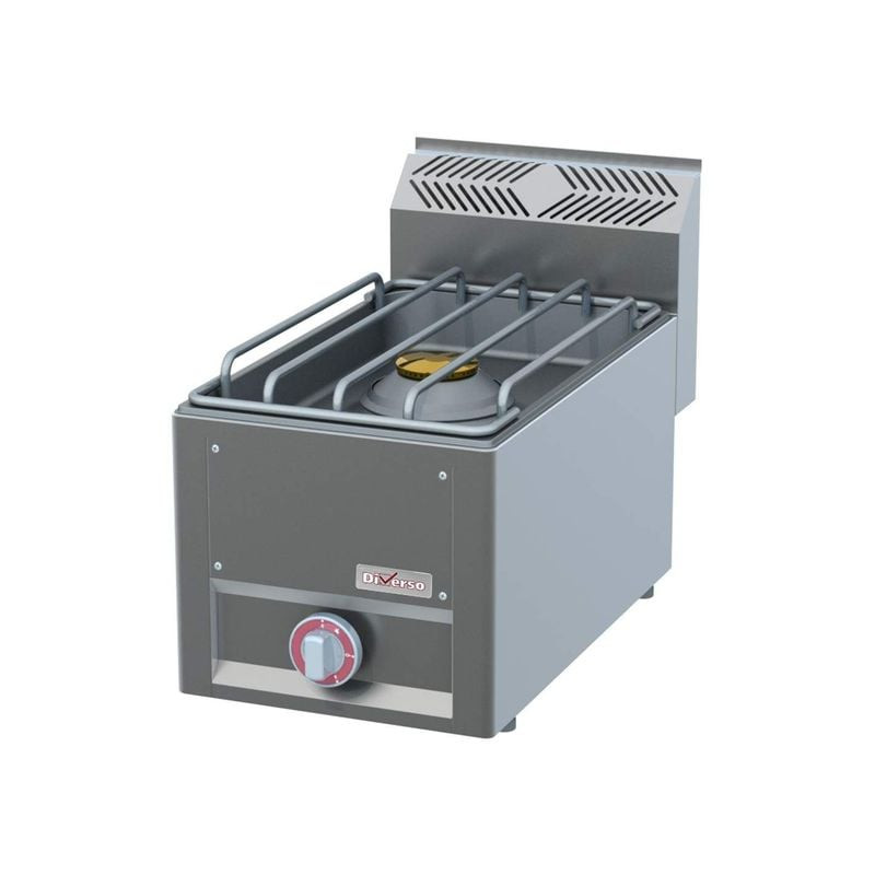 Cuisinière gaz 8 kW DIVERSO - Brûleur surpuissant pour cuisine pro