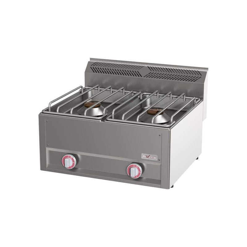 Cuisinière 2 feux 8 kW surpuissants DIVERSO - Cuisine professionnelle