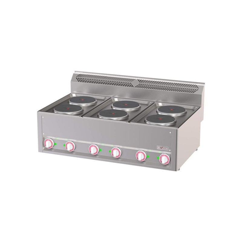 Cuisinière électrique 6 plaques DIVERSO - Top professionnel