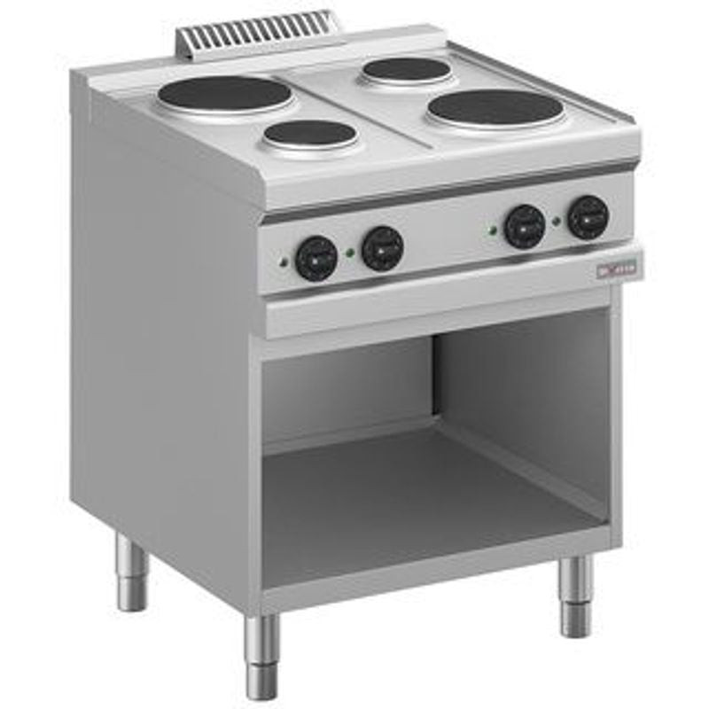 Fourneau électrique DIVERSO 4 plaques - Cuisine professionnelle 8,2 kW