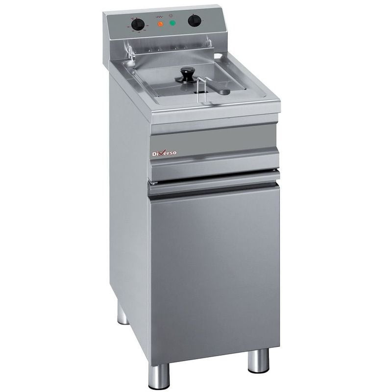 Friteuse électrique DIVERSO 14L sur armoire - Professionnelle 9kW