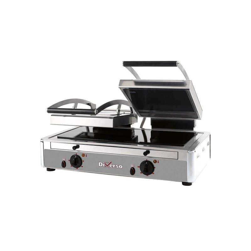 Grill Panini DOUBLE vitrocéramique DIVERSO - Professionnel et rapide