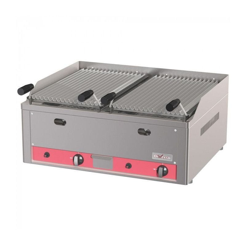 Grill pierre de lave DIVERSO 8 kW - Cuisson professionnelle au gaz