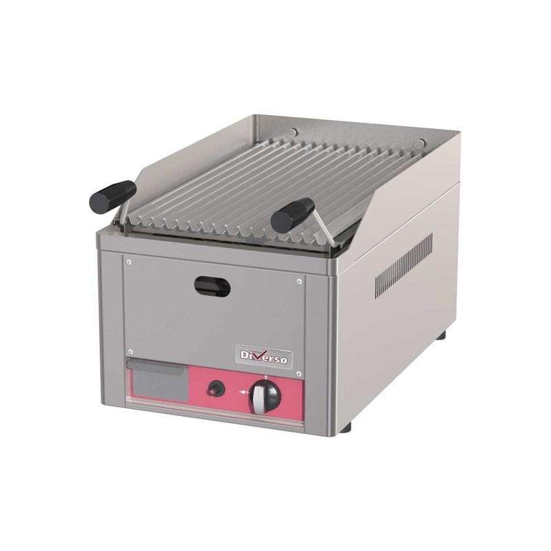 Grill pierre de lave DIVERSO 4kW - Cuisson professionnelle au gaz
