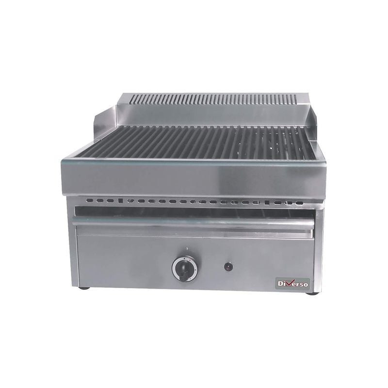 Grill-vapeur gaz DIVERSO avec grille fonte - Cuisson professionnelle