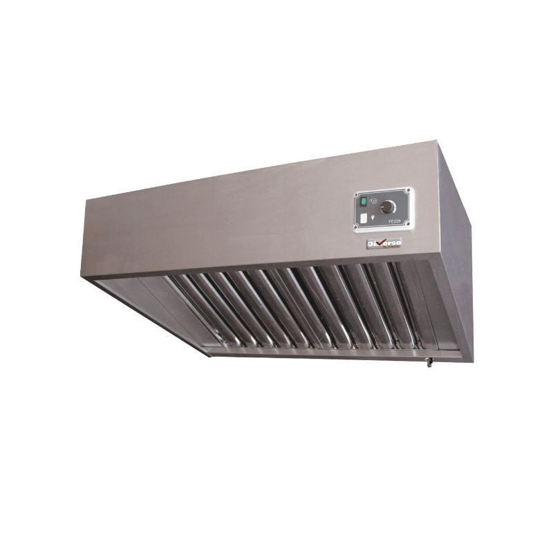 Hotte DIVERSO 1500 m³/h - Hotte murale professionnelle avec variateur
