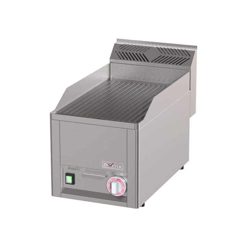 Plaque de cuisson électrique rainurée Diverso - Professionnelle