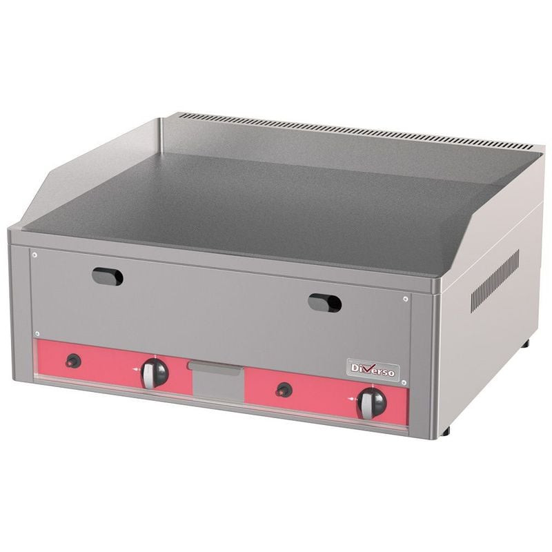 Plaque gaz lisse 8 kW DIVERSO - Cuisson professionnelle rapide