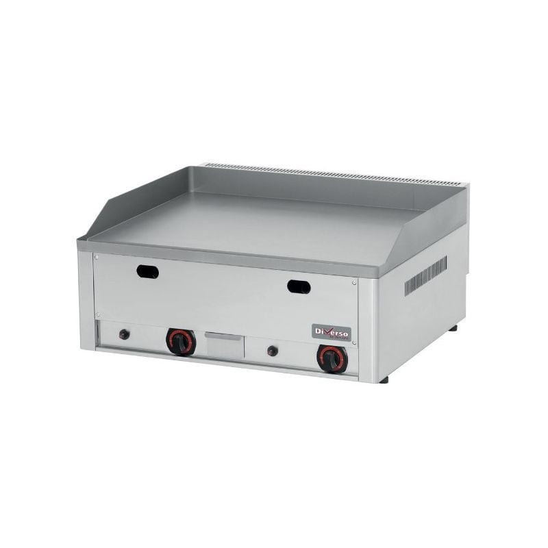 Plaque gaz lisse 8 kW DIVERSO - Cuisson professionnelle rapide