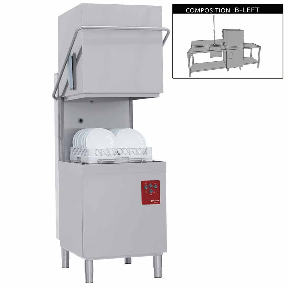 Lave-vaisselle DIAMOND ACTIVE WASH - Capot complet professionnel
