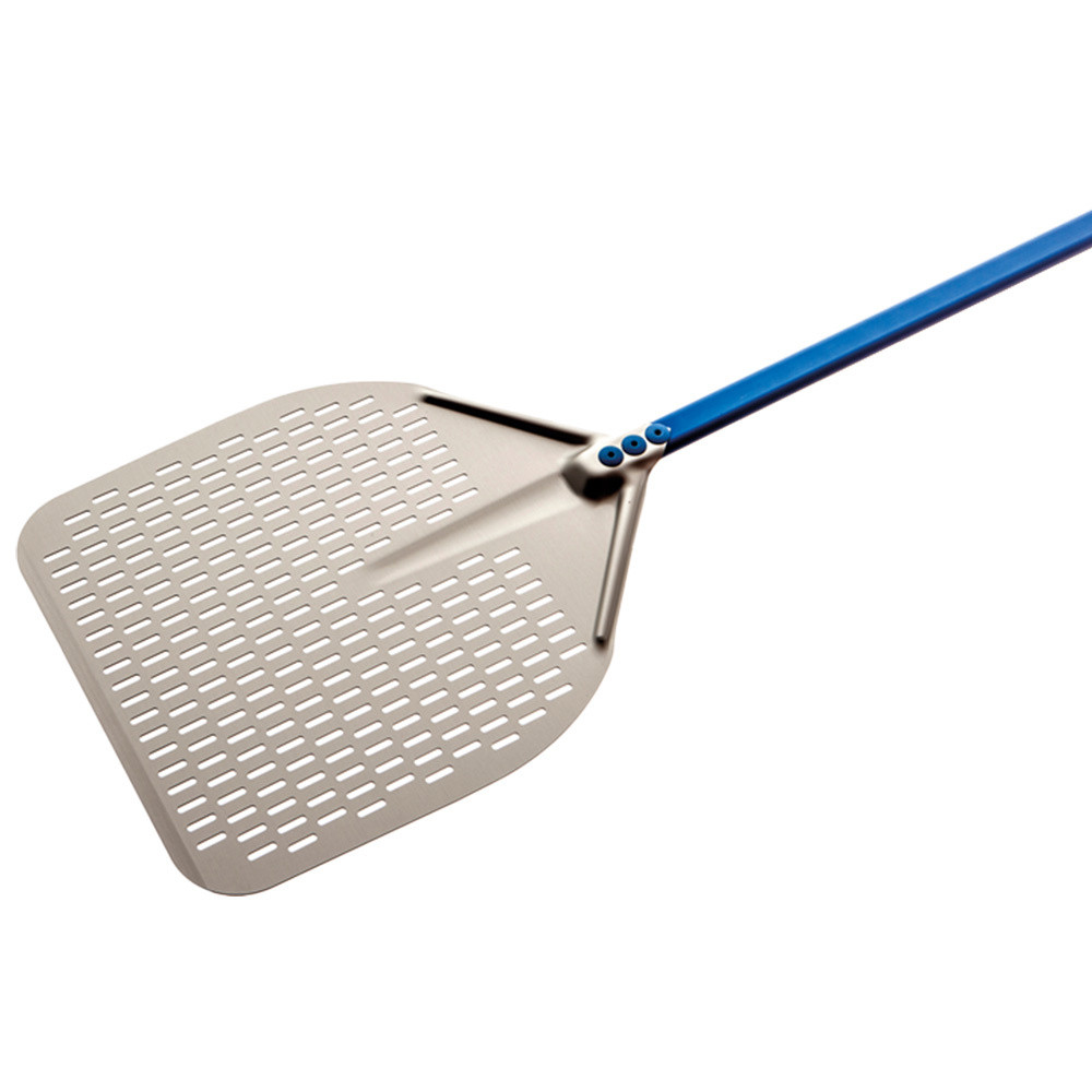 Pelle pizza professionnelle DIAMOND - Aluminium perforé 330x330 mm